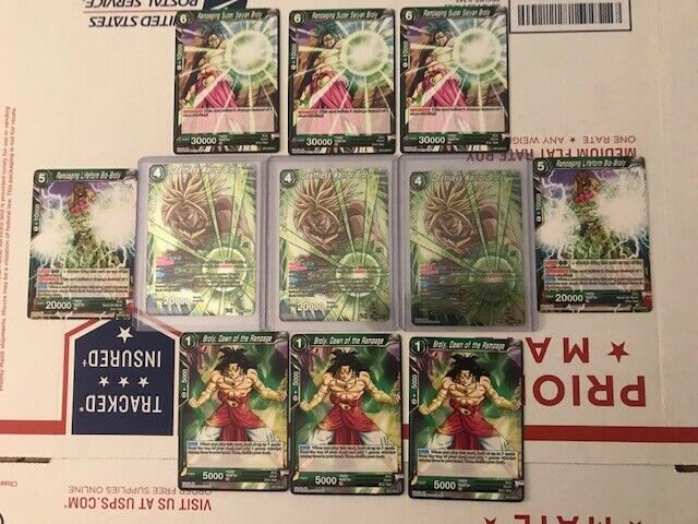 Deathless Warrior Broly Foil + Broly Deck Dragon Ball Super TCG CCG Card Game