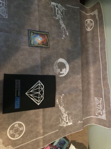 GEM Game Ending Mats Playmat Senjo Ice White New (LTD) - Grey w/ White Ink