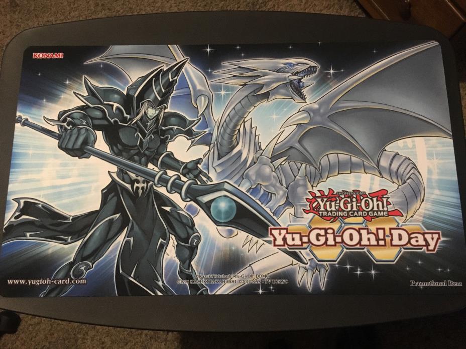Yu-Gi-Oh Day 2017 Dark Magician & Blue-Eyes White Dragon Playmat - Mint