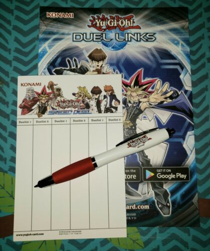 Konami Yu-gi-oh! Speed Duel Life Score Pad And Stylus Red Pen Combo Yugioh New