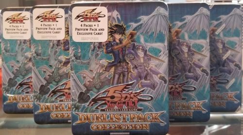 6x 2009 Yugioh 5D's Duelist Pack Collection Tins. Yusei Blue Englisg SEALED NEW