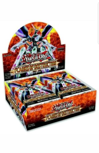 Yugioh 1ST EDITION FLAMES OF DESTRUCTION FACTORY SEALED BOOSTER BOX (24 Packs)