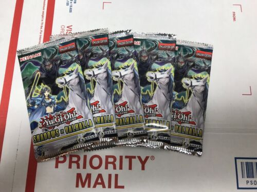 Yu-Gi-Oh Cards - Shadows in Valhalla - Booster Packs (5 Pack Lot) - New Sealed