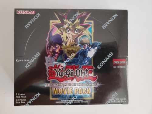YU-GI-OH! DARKSIDE OF DIMENSIONS MOVIE PACK-1ST EDI-24 PACKS IN SEALED BOX-NEW!