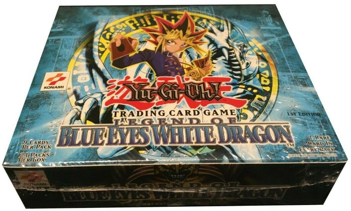 Yugioh 1st Edition (1st Print) Legend Of Blue Eyes White Dragon LOB Booster Box
