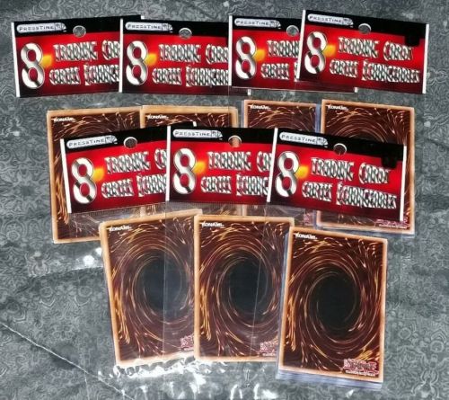 x7 Yugioh Booster packs lot Yu-Gi-Oh Random Cards And Set 8 Cards in Each