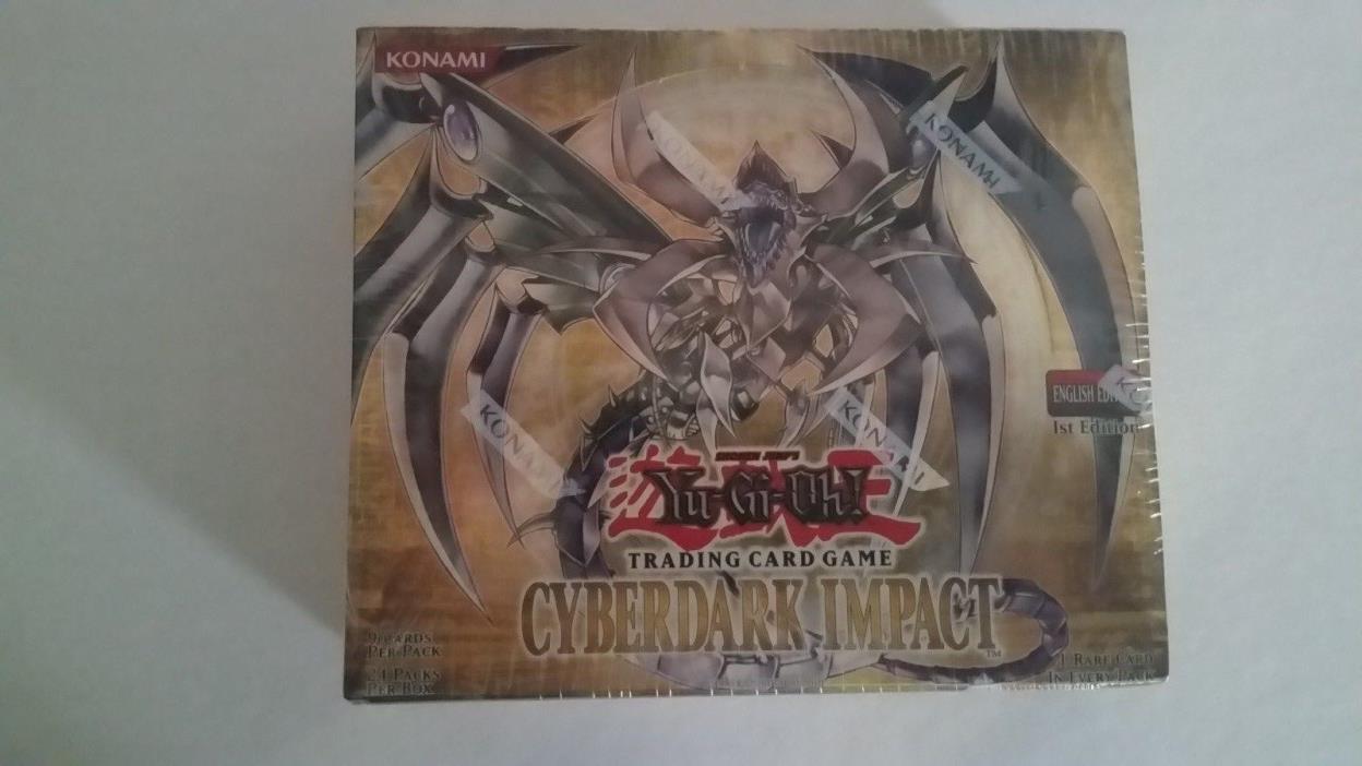 YUGIOH 1st Edition Cyberdark Impact Factory Sealed Booster Box