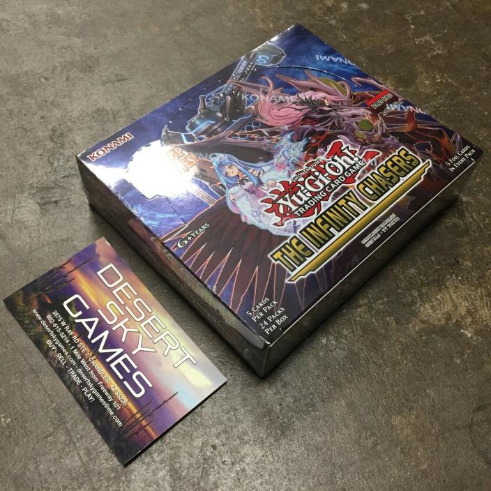 Yu-Gi-Oh! The Infinity Chasers Booster Box 1st Edition 24 packs Factory Sealed