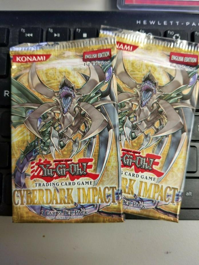 YUGIOH CYBERDARK IMPACT 1ST EDITION PACK X2