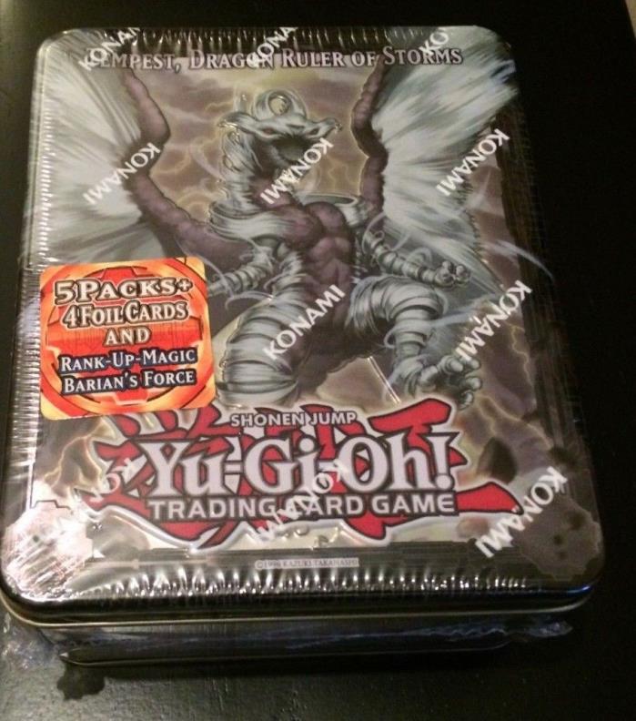2013 Yu-Gi-Oh Factory Sealed Tempest Collectible Tin