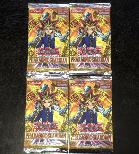 Yu-Gi-Oh 4x Pharaonic Guardian 1st Edition Sealed Booster Packs