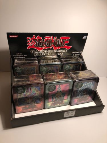 Yu-Gi-Oh! TCG CCG UNOPENED FACTORY SEALED SET OF 6 TINS 2003 With Original Case