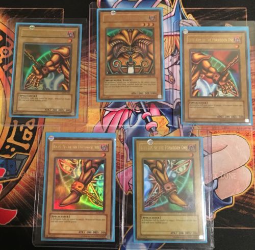 Yu-Gi-Oh! Exodia The Forbidden One Complete LOB Set 120-124 NM-MINT