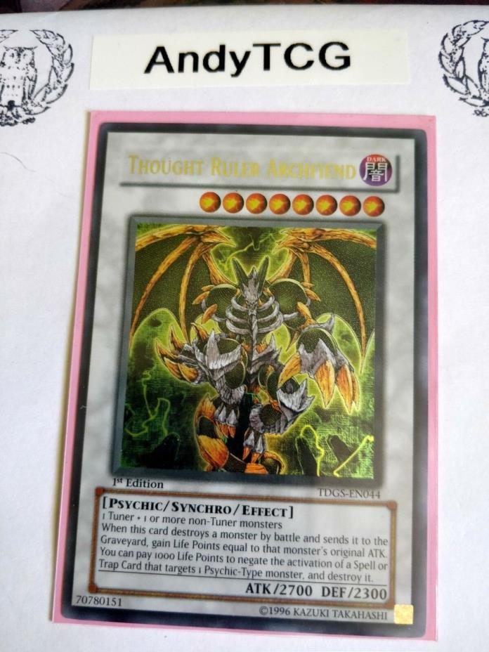 THOUGHT RULER ARCHFIEND - 1ST ED ULTRA RARE M/NM TDGS-EN044 - YUGIOH