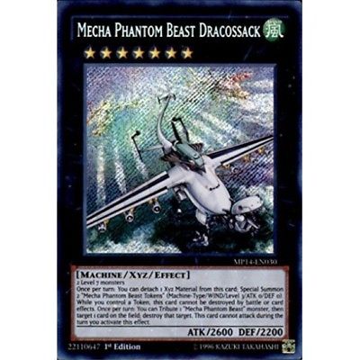 YuGiOh 2014 Mega Tin Mega Pack Single Card Secret Rare Mecha Phantom Beast Drac