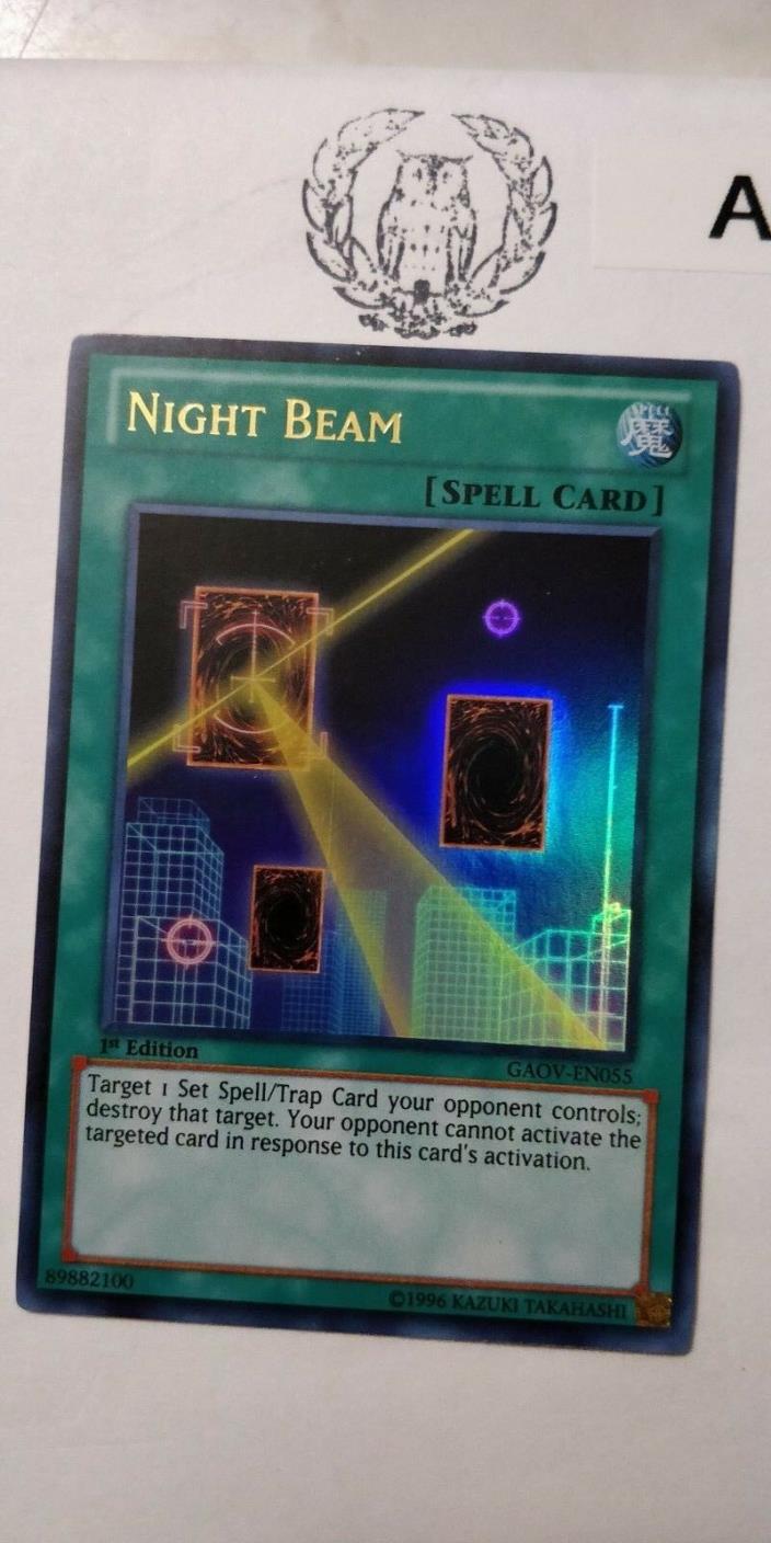 NIGHT BEAM - 1ST ED ULTRA RARE NM GAOV-EN055 - YUGIOH