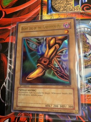 Yugioh 1st Ed. LOB Right Leg Of The Forbidden One NM/M