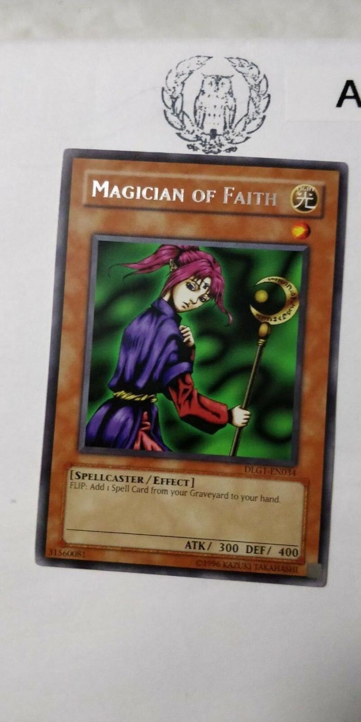 MAGICIAN OF FAITH - RARE NM DLG1-EN034 - YUGIOH