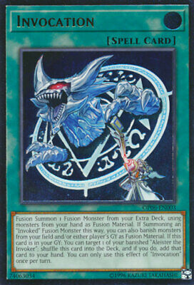 Yugioh Unlimited Ultimate Rare Invocation OP06-EN003 MINT Condition!!