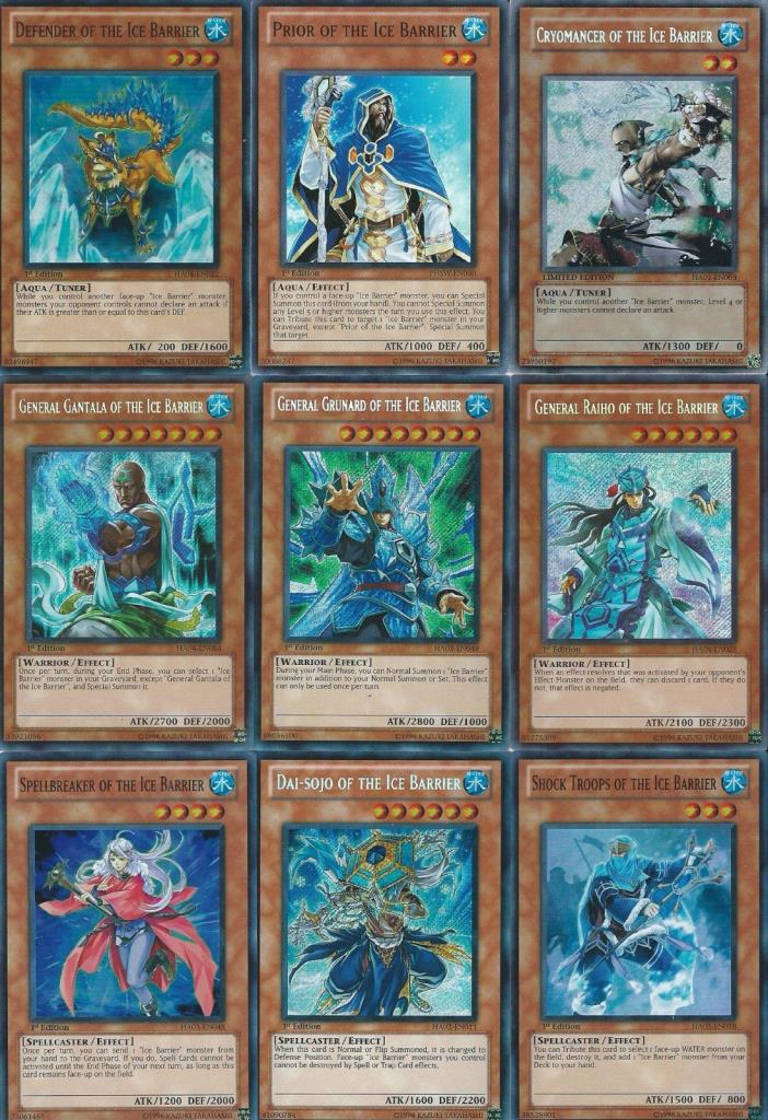 Yugioh Complete 40 Card Ice Barrier Deck