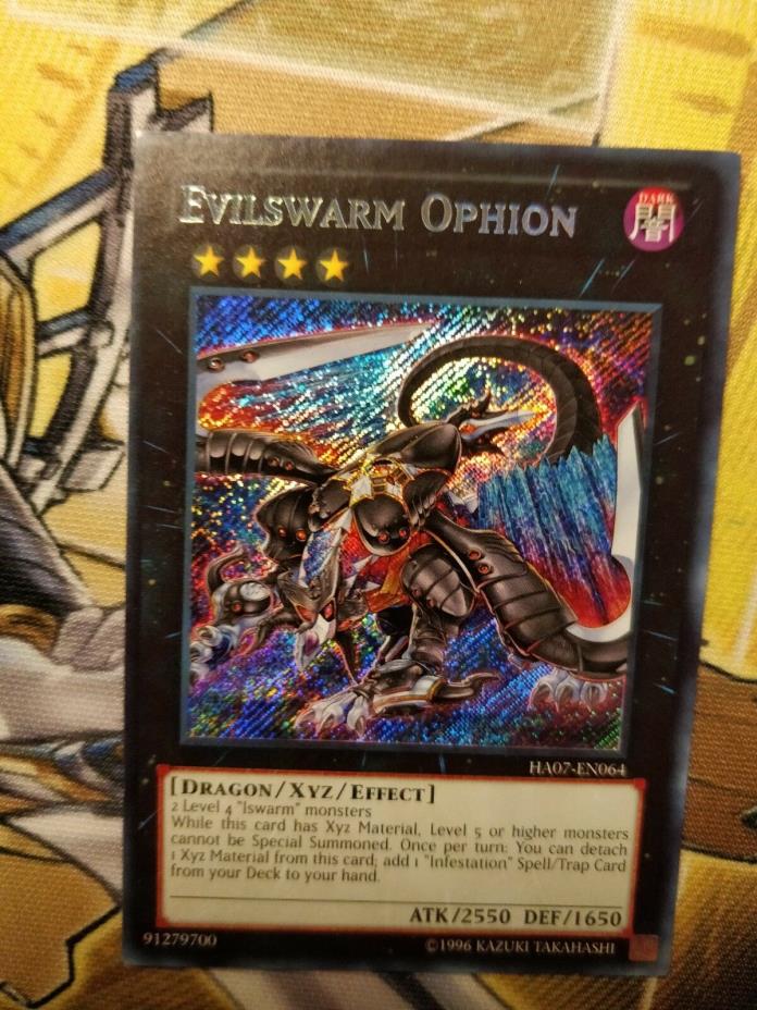 Evilswarm Ophion - Secret Rare M/NM ha07-en064 - yugioh