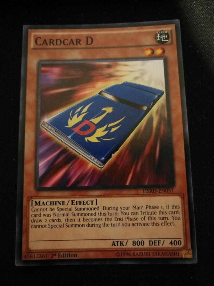 Yu-Gi-Oh! 3x Cardcar D HSRD-EN051 Common 1st Edition Near Mint