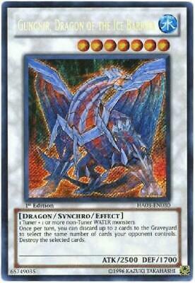 Gungnir, Dragon of the Ice Barrier HA03-EN030 - Secret Rare NM Hidden