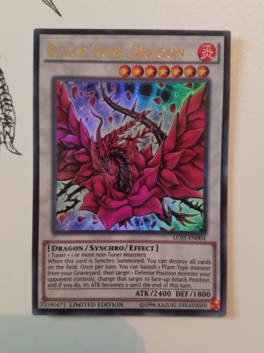 Yugioh Black Rose Dragon LC05-EN004 Ultra Rare NM/M Legendary Collection 5