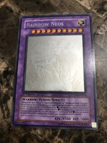 Rainbow Neos - PTDN-EN044 - 1st Edition - Ghost Rare - LP Yugioh