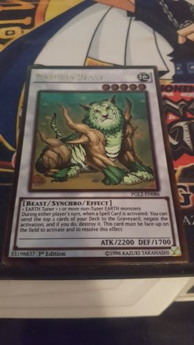 YUGIOH NATURIA BEAST NM PGL2-EN086 1st Ed. PREMIUM GOLD RARE