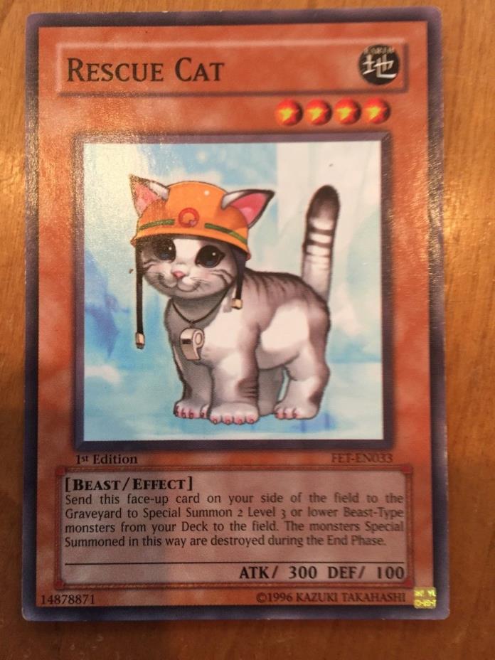 Yugioh Rescue Cat FET-EN033 Common 1st Edition NM