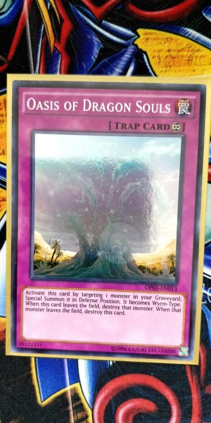 OASIS OF DRAGON SOUL - UNLIMITED SUPER RARE M/NM OP03-EN013 - YUGIOH
