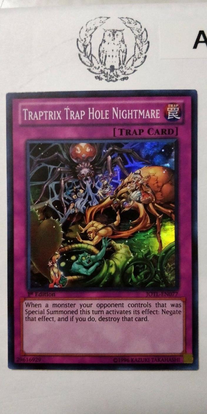 TRAPTRIX TRAP HOLE NIGHTMARE - 1ST ED SUPER RARE NM JOTL-EN077 - YUGIOH