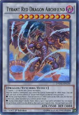 Tyrant Red Dragon Archfiend - DPDG-EN030 - Ultra Rare 1st Edition NM