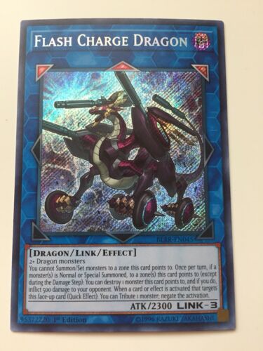 Yu-Gi-Oh! Flash Charge Dragon - Secret Rare - BLRR-EN045 1st Ed Near Mint