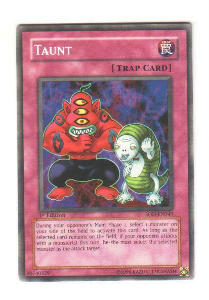 1996 YU-GI-OH CARD 1st edition  *** TAUNT *** 1st edition