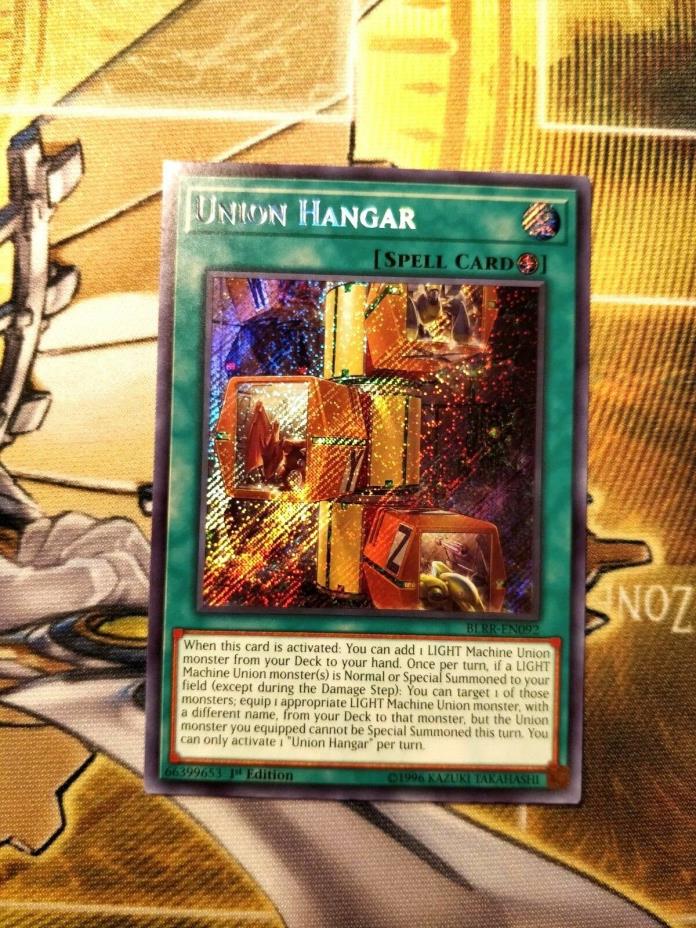 UNION HANGAR - 1ST ED SECRET RARE M/NM BLRR-EN092 - YUGIOH