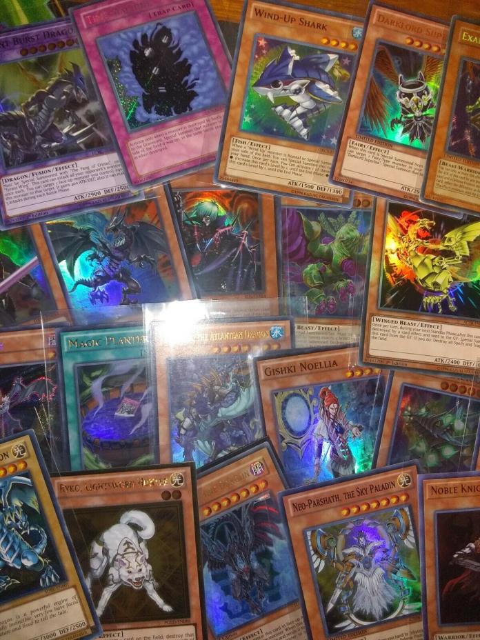 Yu-Gi-Oh! cards. 20 card lot all holographic mint condition read description!