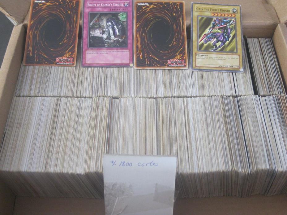 LOT OF +/- 1700+ cards  YU GI OH CARDS 1996 KONAMI YUGIOH