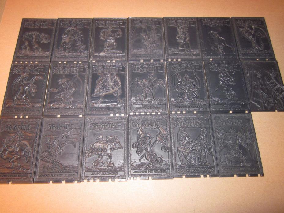 YU GI OH 1996 HARD PLASTIC CARD LOT - 20 CARDS