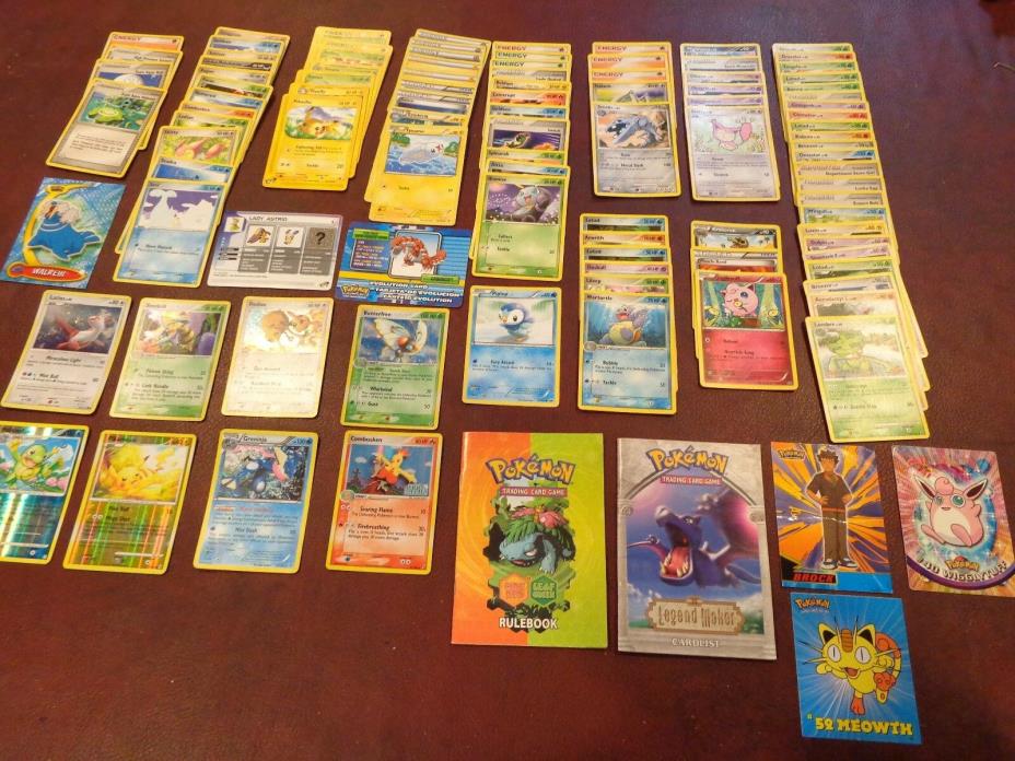 Pokemon Card LOT of 90+ Pokemon Game cards Mixed lot Foils Holo's MORE