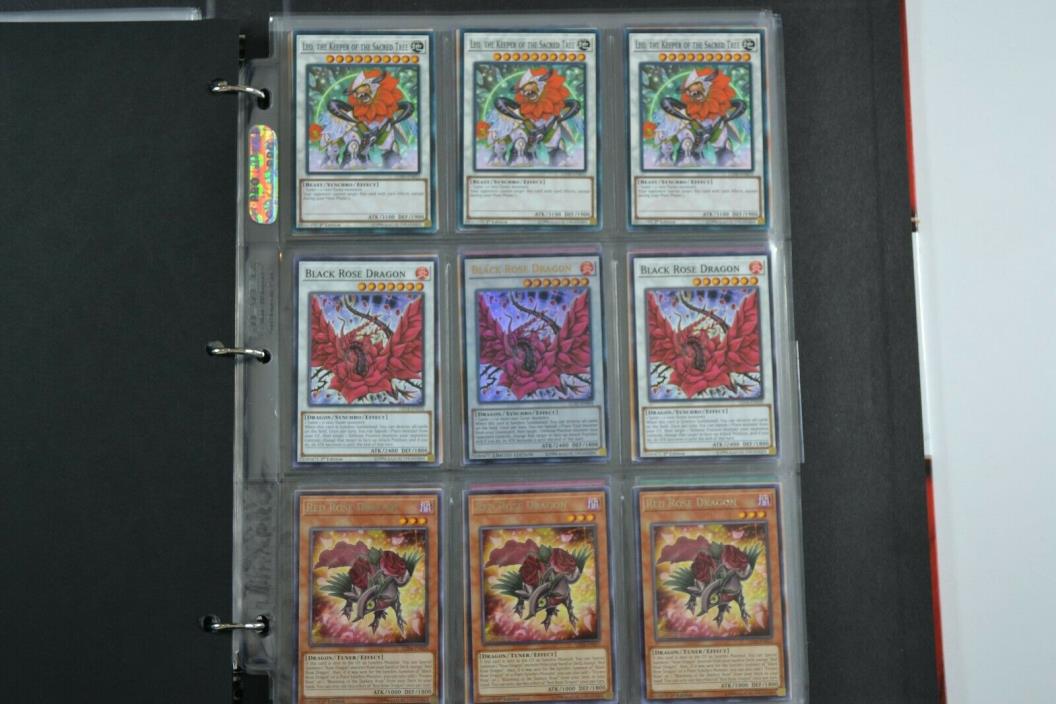 Yugioh Rose 3 Lot Deck Collection 46 Cards 16 Holos & Rares Black Rose Dragon
