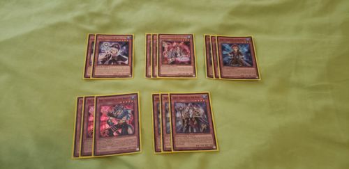 Yu-Gi-Oh collection including Nekroz, Vendread, and World Chalice.