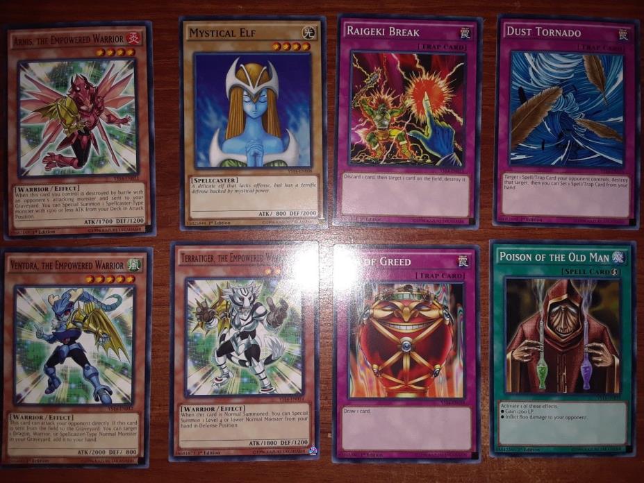 Lot of 8 Yugioh cards mint cond. 1996