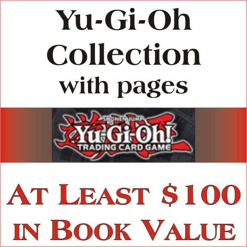 Yugioh Collection - 90 Yu-Gi-Oh Trading Cards in Pages (Over $100 in Book Value)