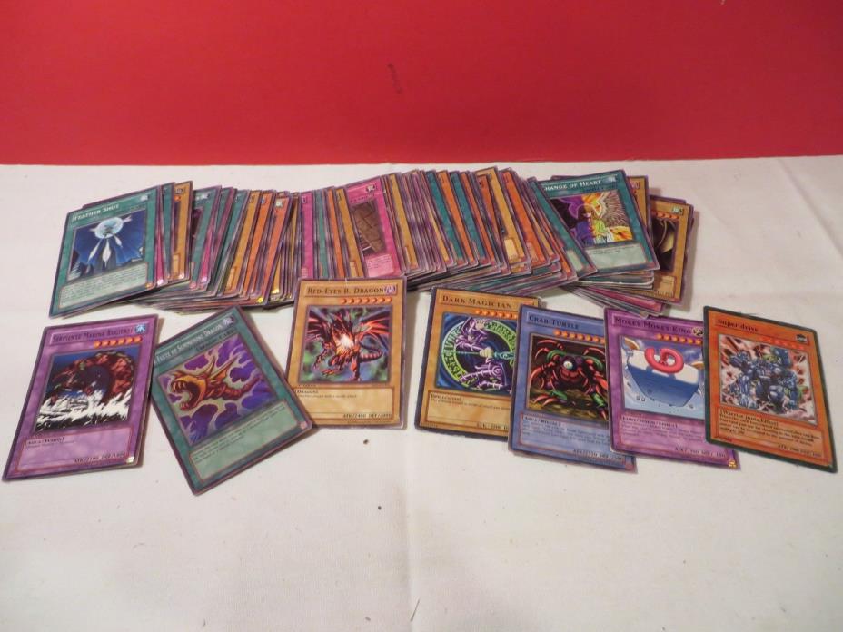 Lot Yu-gi-uh Konami Cards hundred card some shiny ones