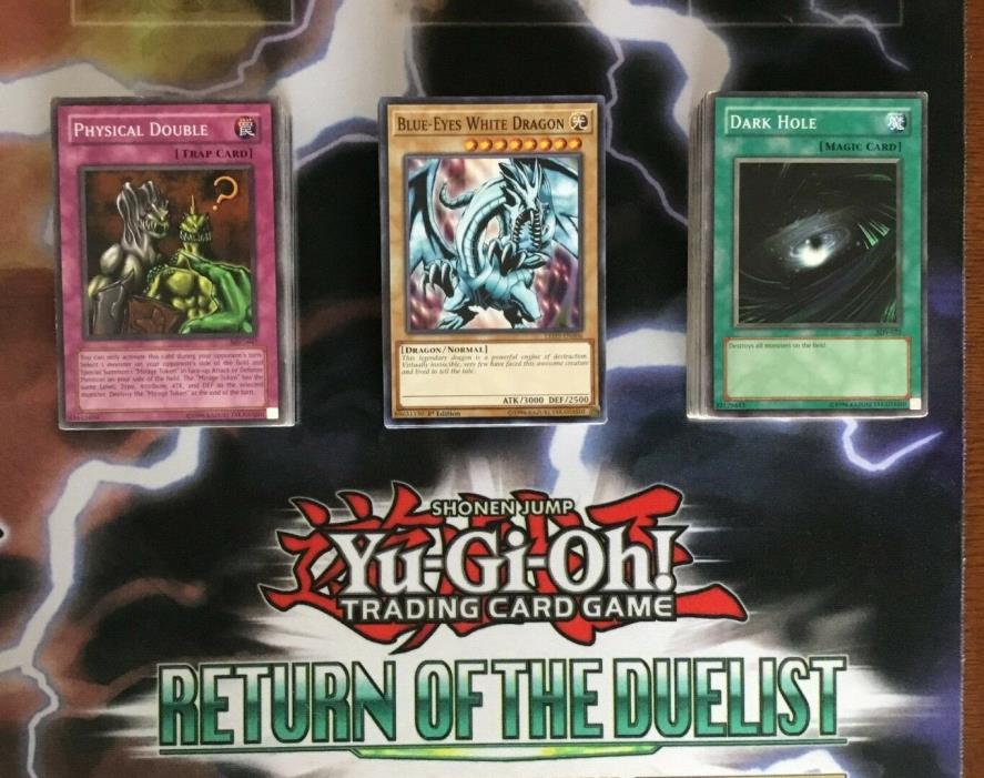 150 Yugioh card lot! Blue-Eyes White Dragon! Summoned Skull! No Duplicates!
