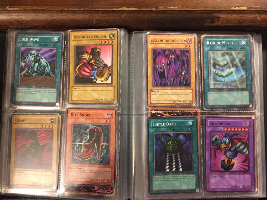 Yugioh, Konami Binder,Trading Cards, 112 cards, used
