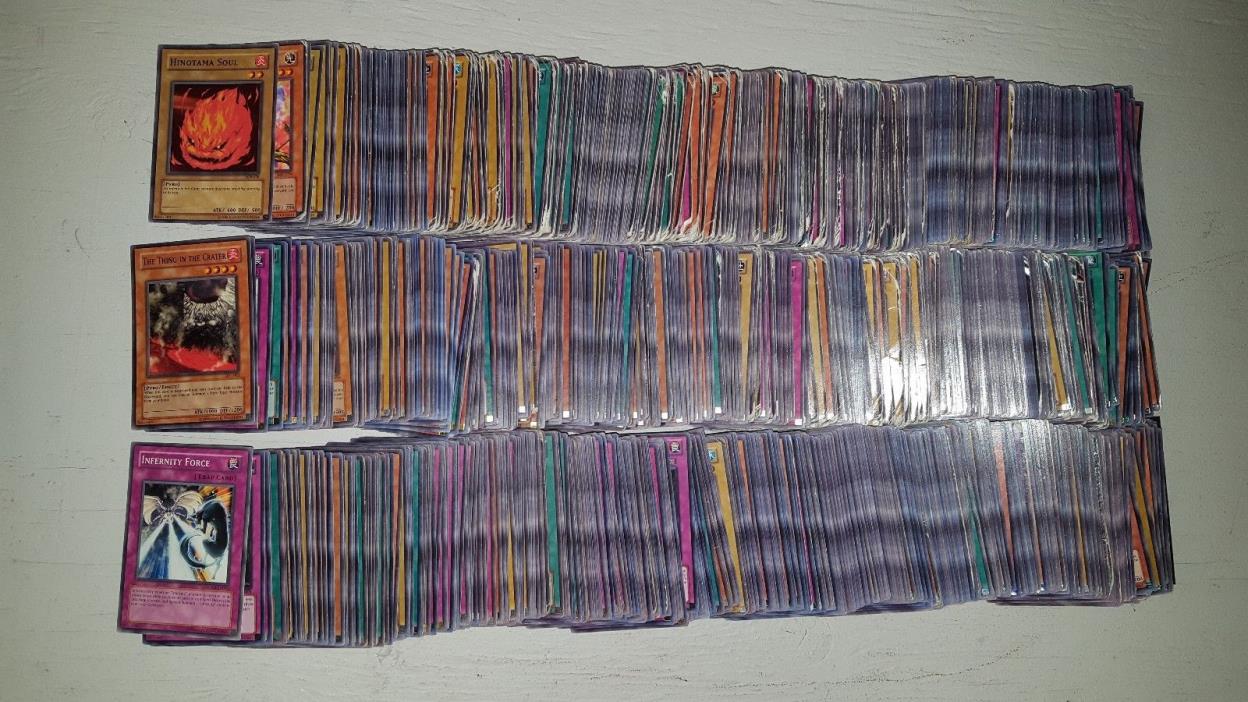 Yu-Gi-Oh! Trading Card Game, Large Lot of Well Used Cards