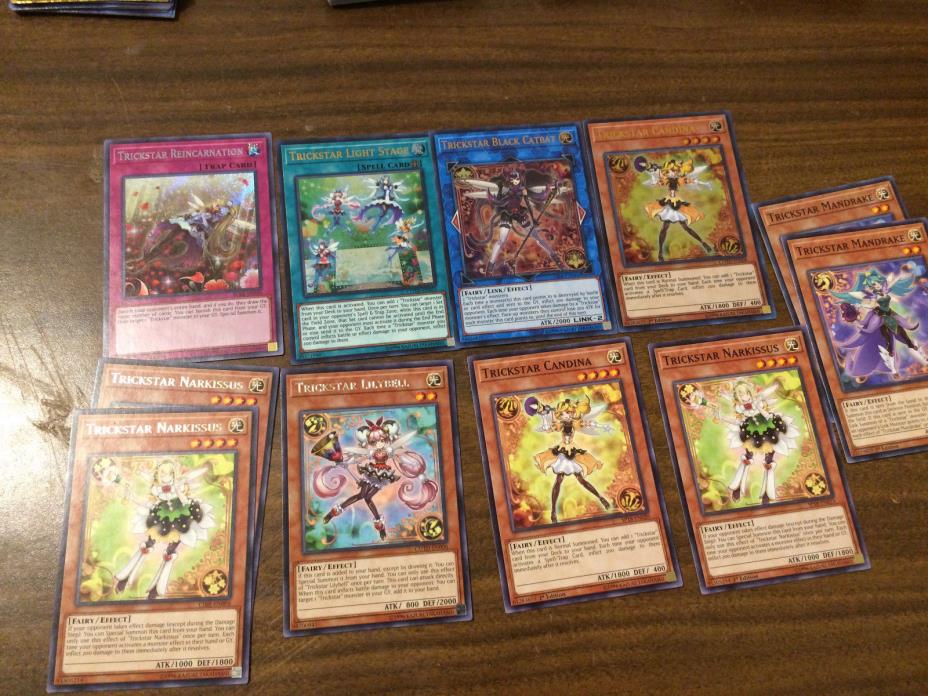 trickstar lot.  trickstar reincarnation, light stage, black catbat, and more.